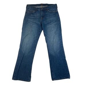 7 For All Mankind Bootcut Jeans Mens Size 32 Blue 5-Pockets Design Low Rise